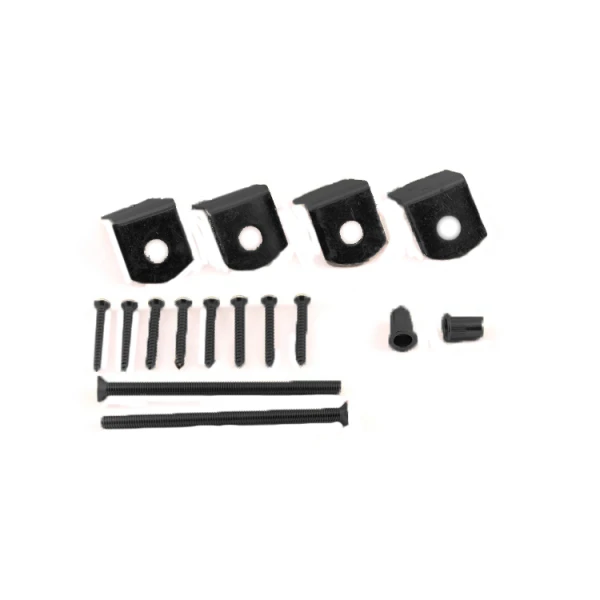 Uni beslag set zwart vasttox 6x100